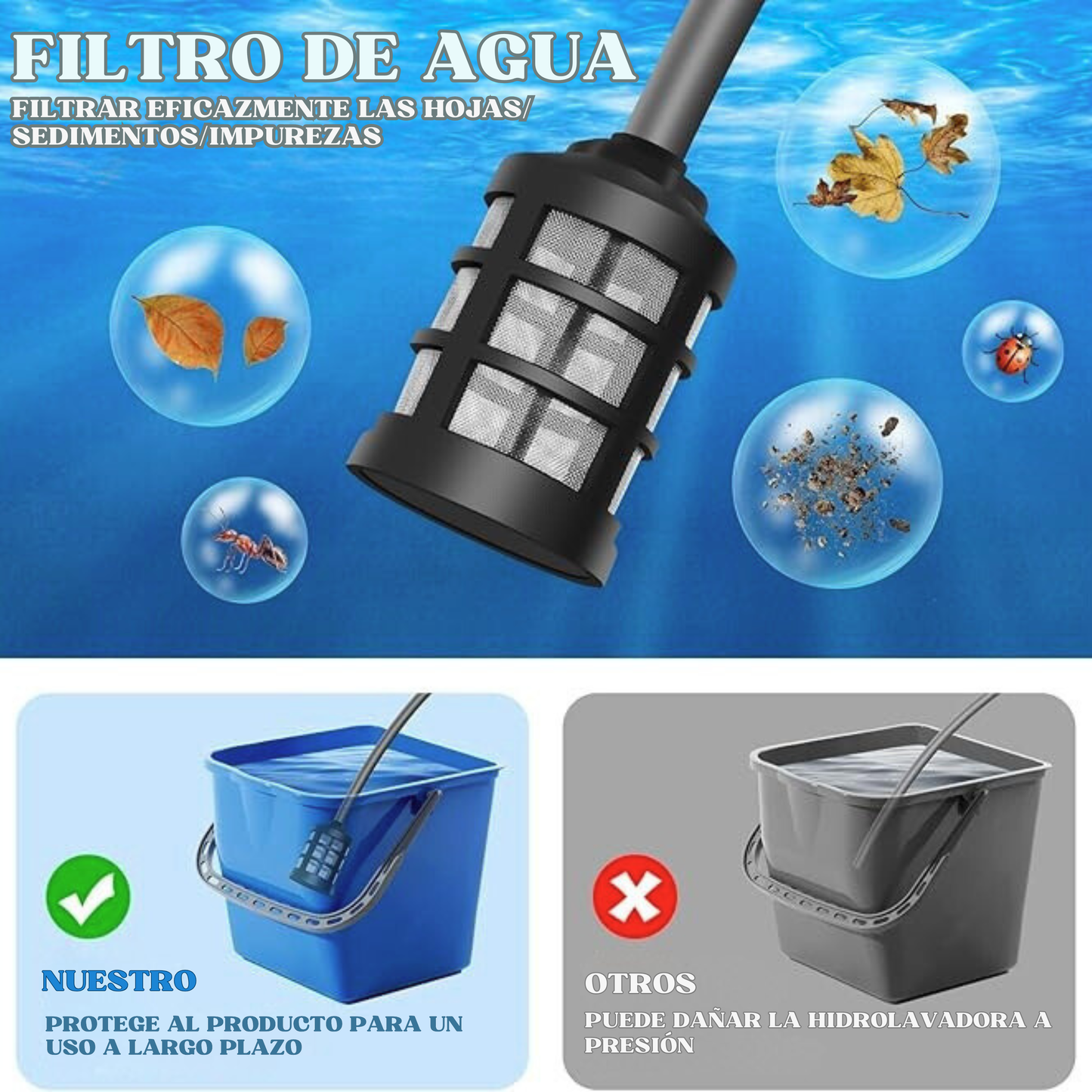 Hidrolavadora inalámbrica a presión