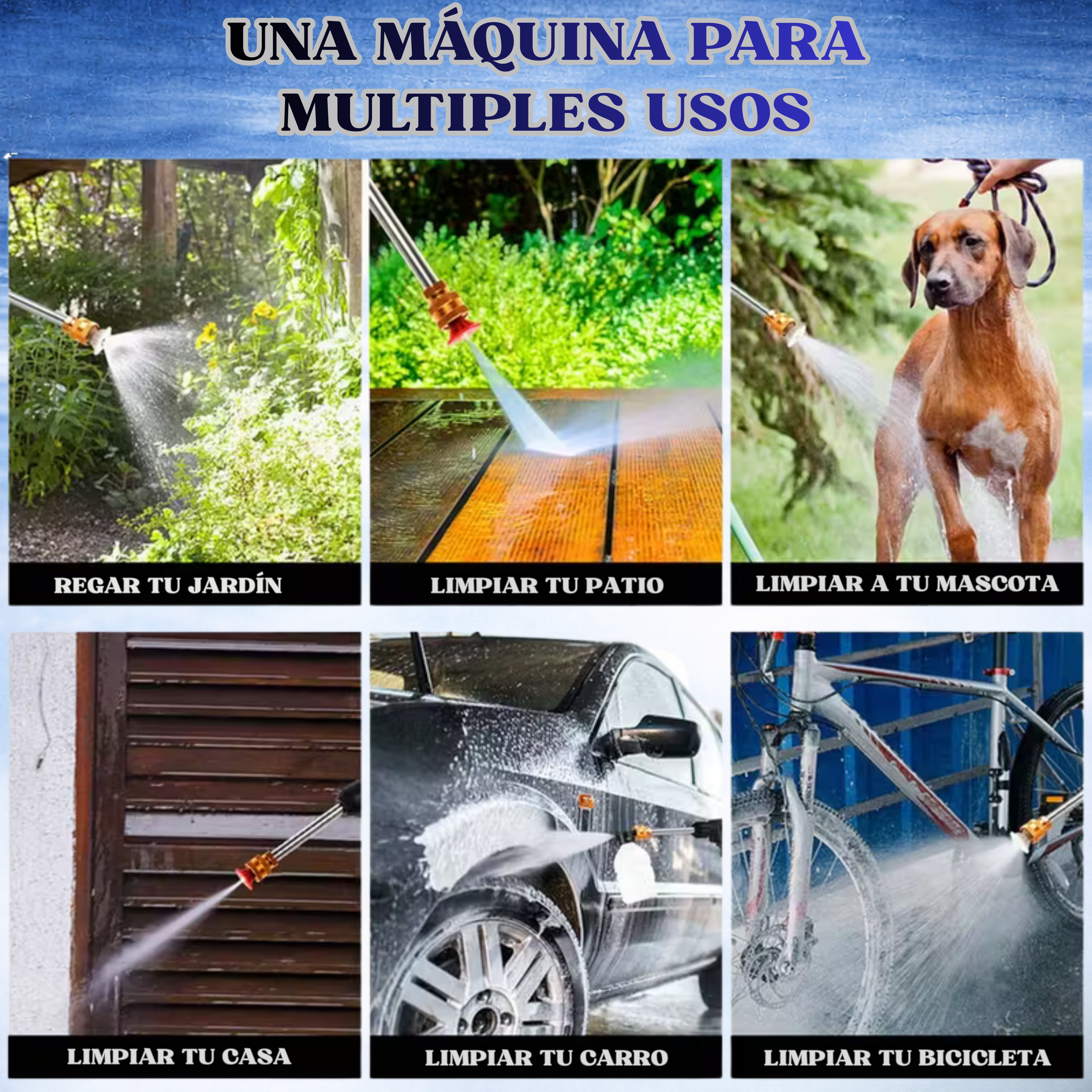 Hidrolavadora inalámbrica a presión